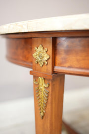 19th century French empire Marble gueridon table
