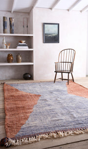 Genuine hand woven Moroccan rugs- Red, Grey hour glass - TallBoy Interiors