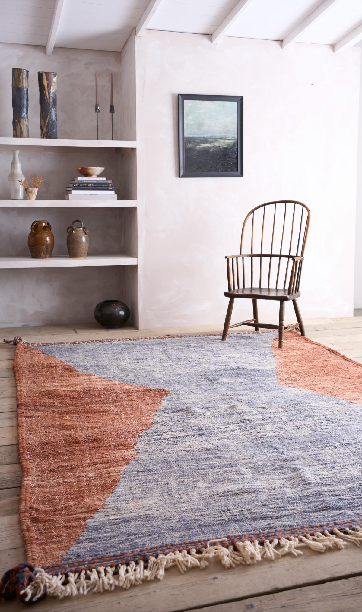 Genuine hand woven Moroccan rugs- Red, Grey hour glass - TallBoy Interiors