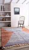 Genuine hand woven Moroccan rugs- Red, Grey hour glass