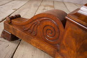 19th century French black marble and mahogany Gueridon table