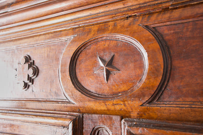 18th century French walnut Marriage cupboard