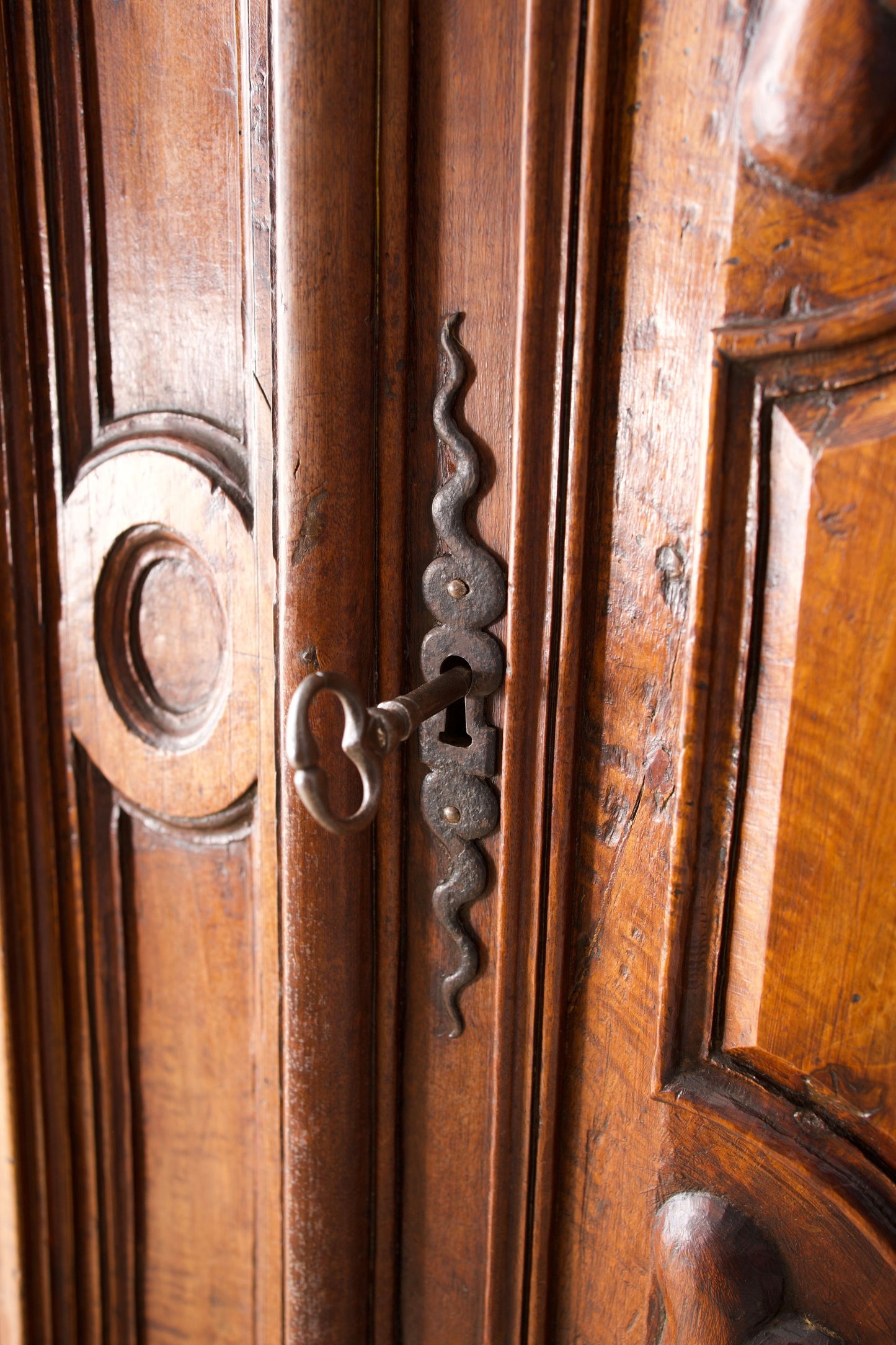 18th century French walnut Marriage cupboard