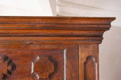 18th century French walnut Marriage cupboard
