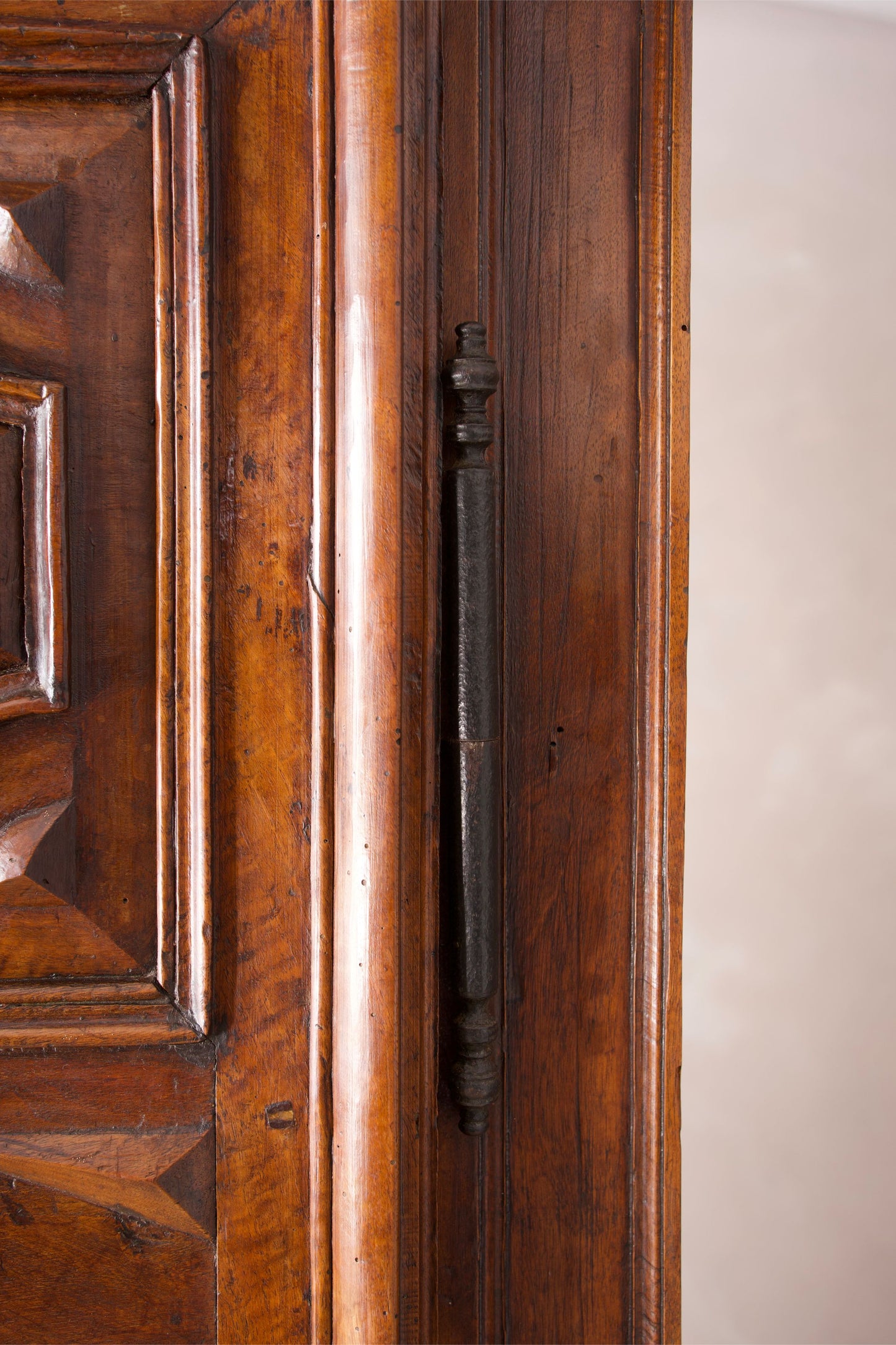 18th century French walnut Marriage cupboard