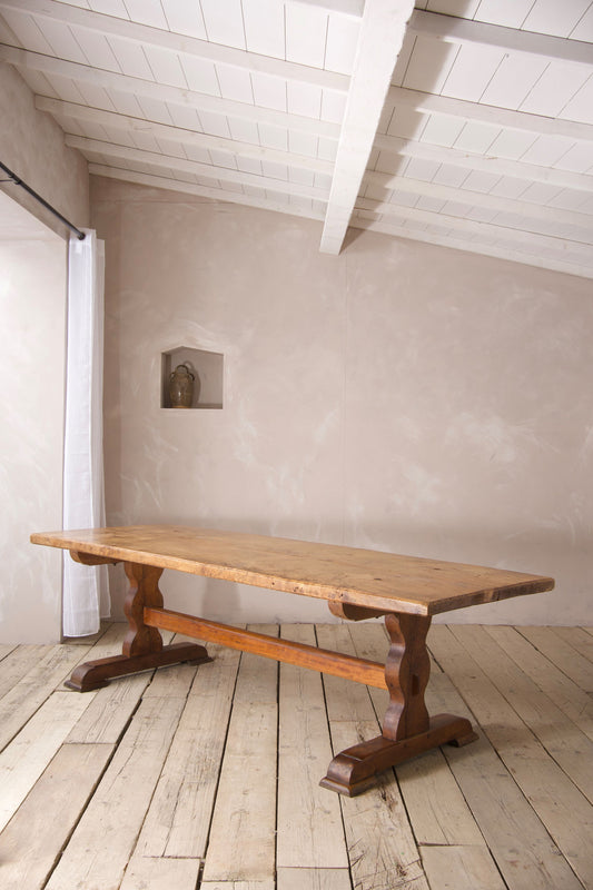 2.5m 19th century Solid walnut dining table