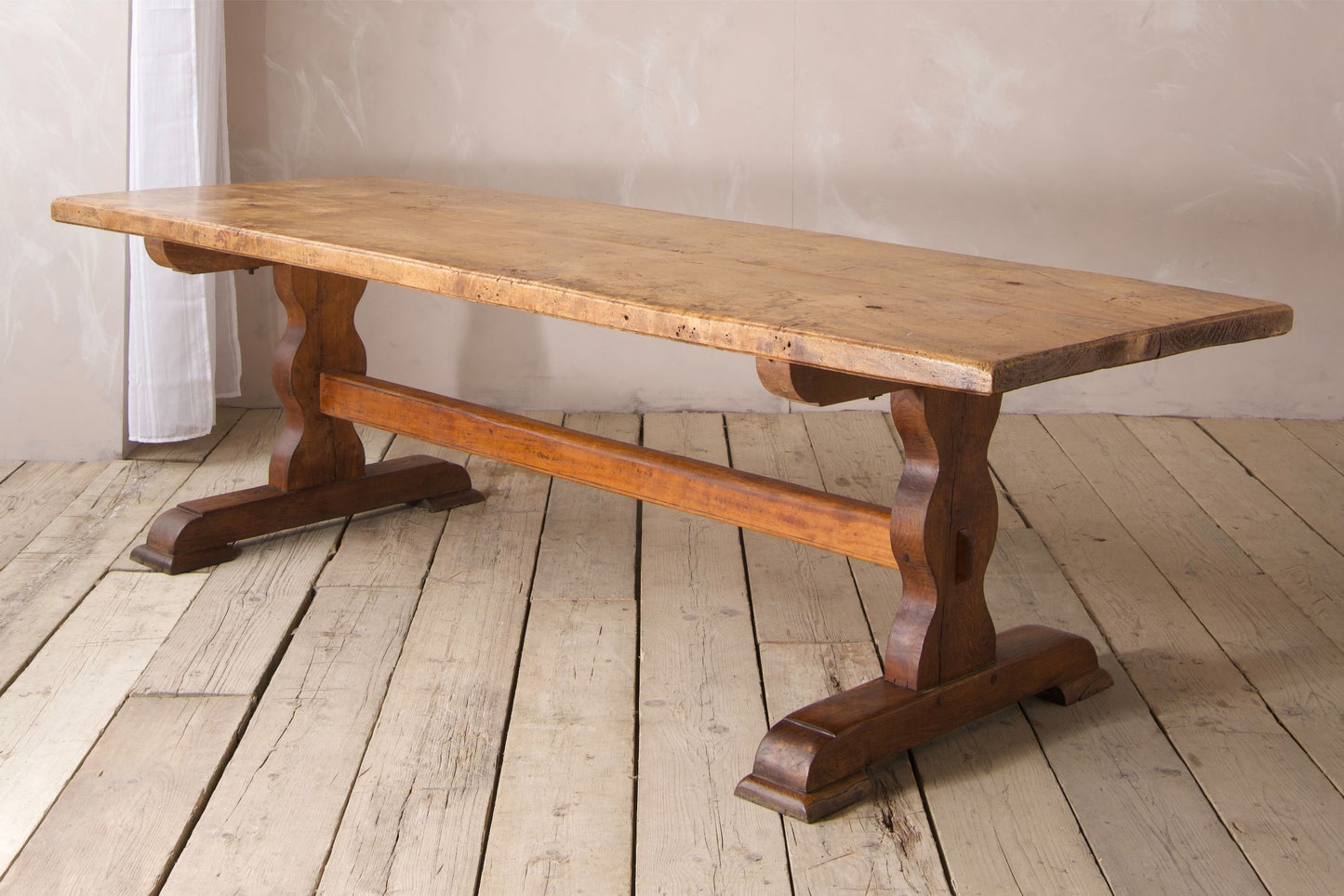 2.5m 19th century Solid walnut dining table