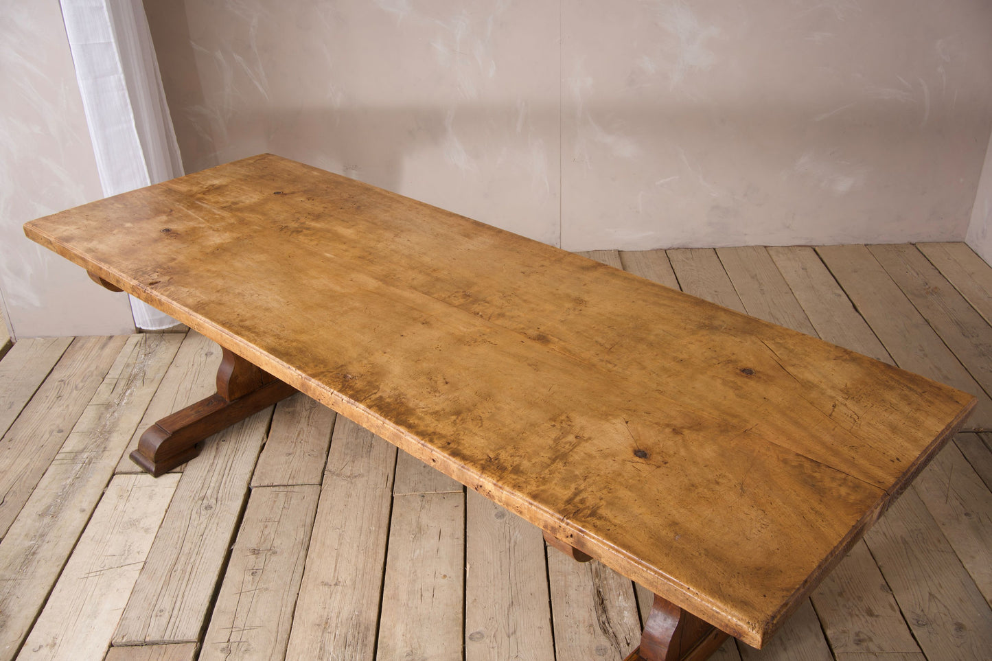 2.5m 19th century Solid walnut dining table