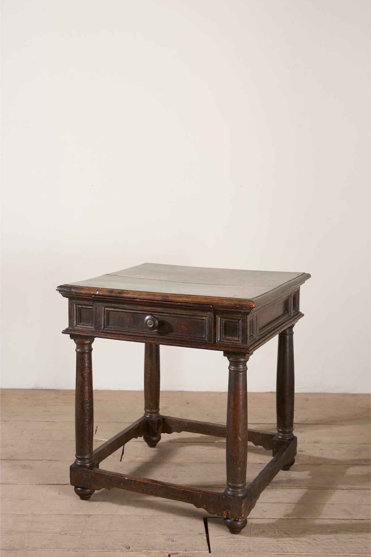 17th Century Italian walnut square side table - TallBoy Interiors