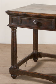 17th Century Italian walnut square side table - TallBoy Interiors
