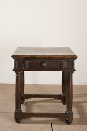 17th Century Italian walnut square side table - TallBoy Interiors