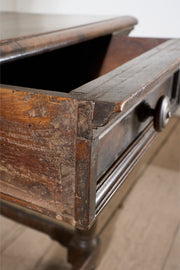 17th Century Italian walnut square side table - TallBoy Interiors