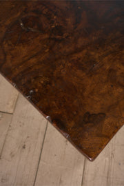 18th century Spanish walnut side table with bobbin legs - TallBoy Interiors