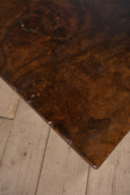 18th century Spanish walnut side table with bobbin legs - TallBoy Interiors