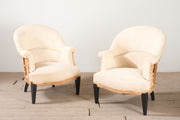 Pair of Art Deco period French tub chairs - TallBoy Interiors