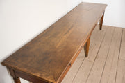 19th century 3m Single slab Walnut top Italian table - TallBoy Interiors