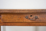 19th century 3m Single slab Walnut top Italian table - TallBoy Interiors