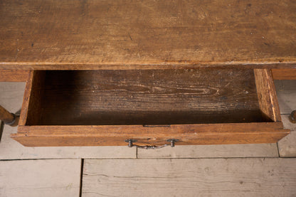 19th century 3m Single slab Walnut top Italian table - TallBoy Interiors