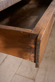 19th century 3m Single slab Walnut top Italian table - TallBoy Interiors