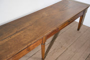 19th century 3m Single slab Walnut top Italian table - TallBoy Interiors