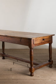 19th century French oak farmhouse dining table - TallBoy Interiors
