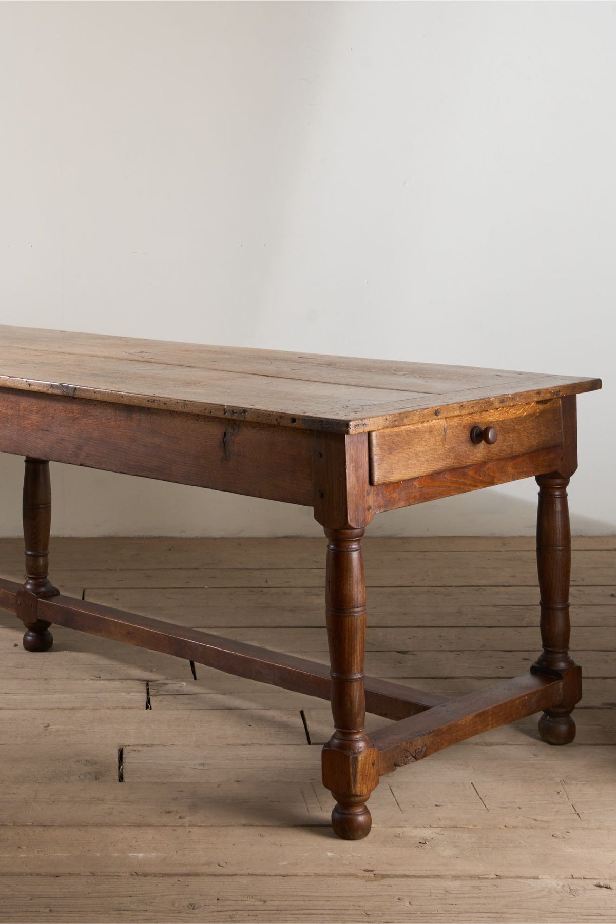 19th century French oak farmhouse dining table - TallBoy Interiors