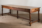 19th century French oak farmhouse dining table - TallBoy Interiors