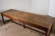 19th century French oak farmhouse dining table - TallBoy Interiors