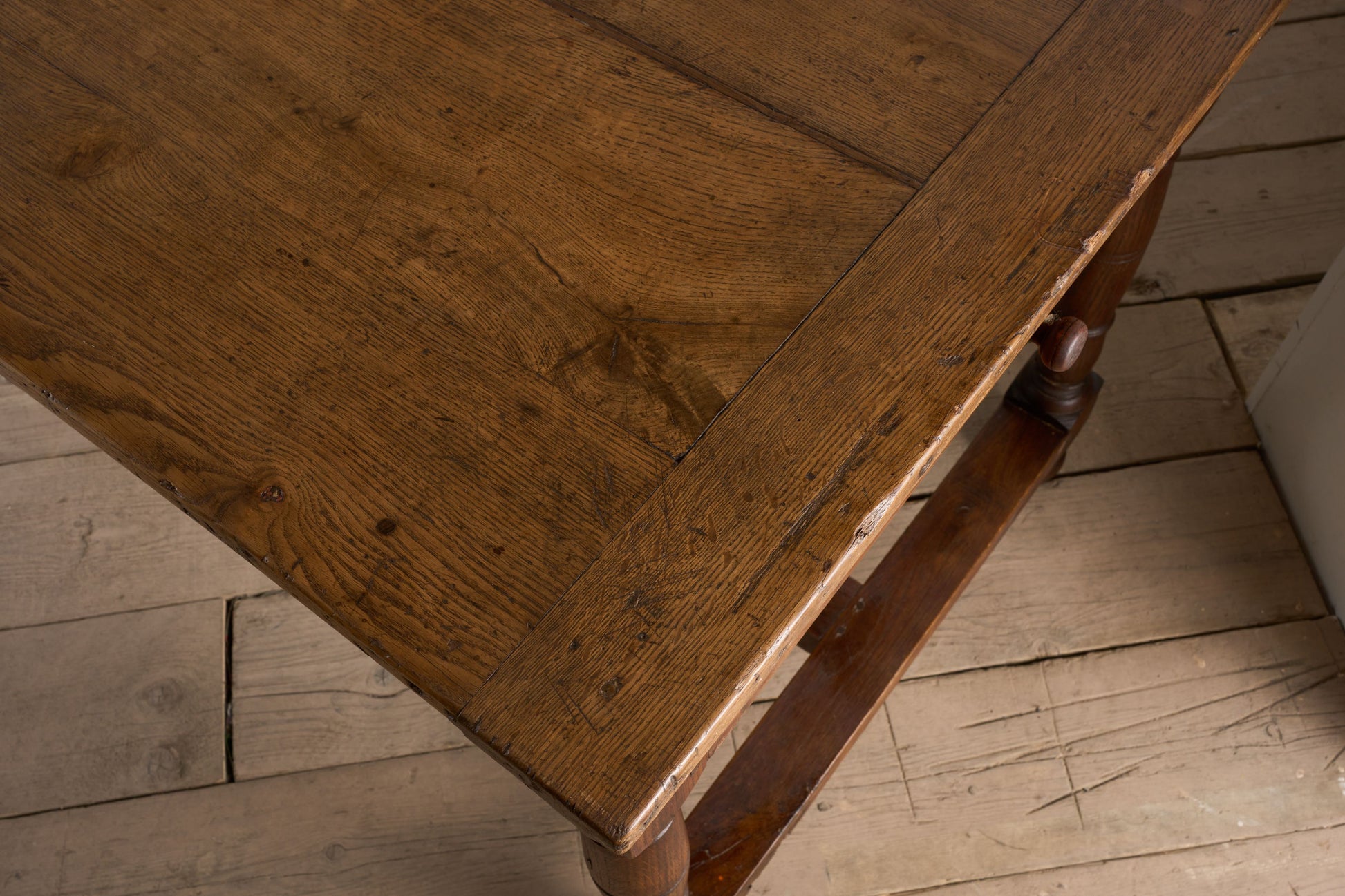 19th century French oak farmhouse dining table - TallBoy Interiors