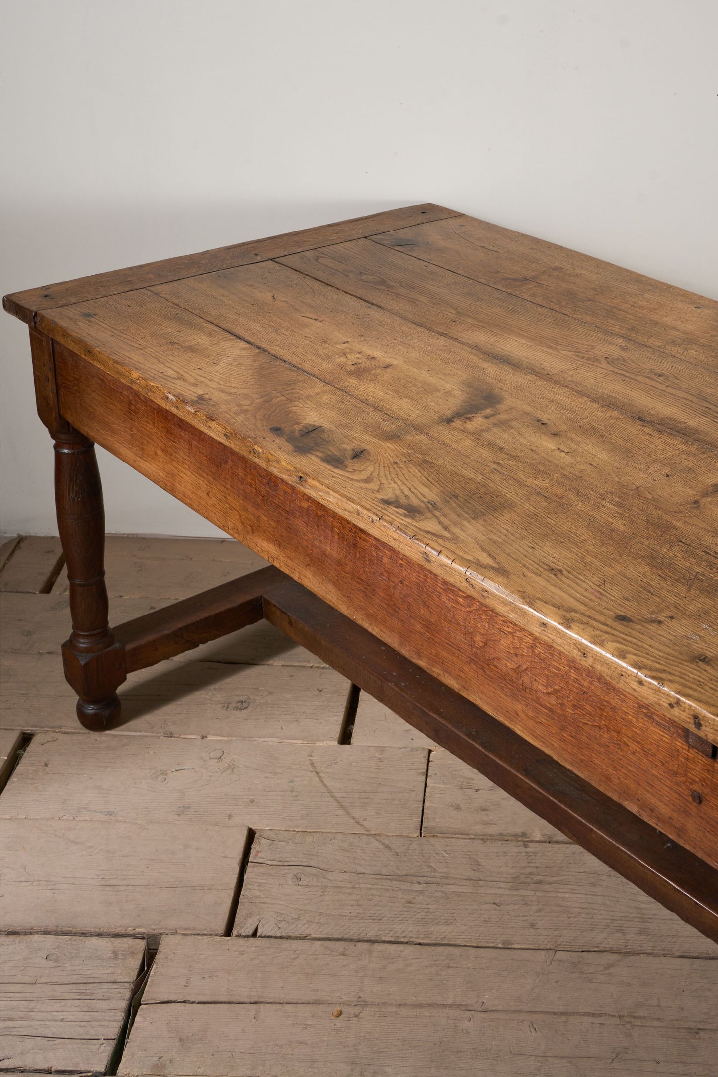 19th century French oak farmhouse dining table - TallBoy Interiors