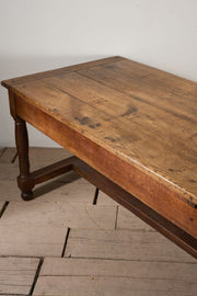19th century French oak farmhouse dining table - TallBoy Interiors