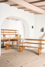3.1m Pair of 19th century Pine benches - TallBoy Interiors