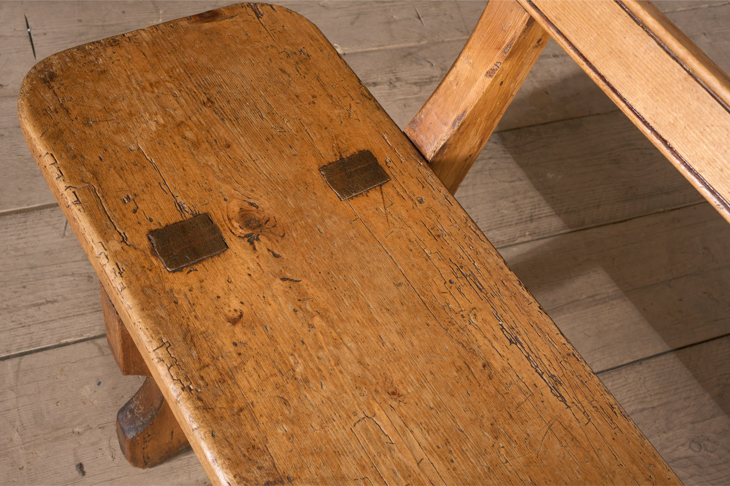 3.1m Pair of 19th century Pine benches