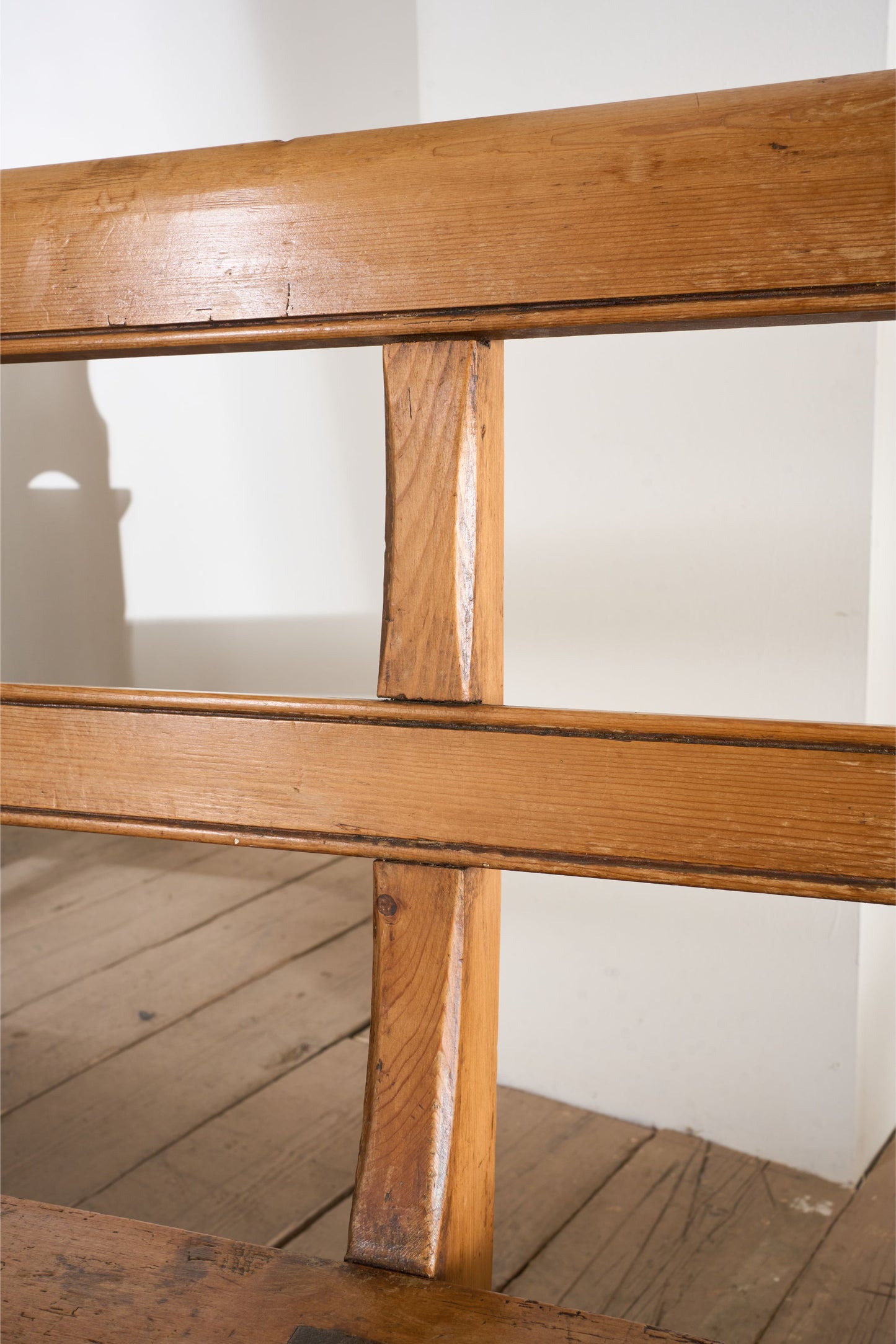 3.1m Pair of 19th century Pine benches