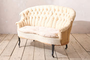 Napoleon III buttoned fishtail sofa - TallBoy Interiors
