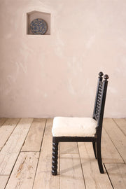 19th century Ebonised Bobbin turned side chair