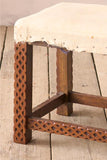 19th century carved oak footstool
