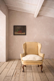 Georgian wide seated wingback armchair - TallBoy Interiors