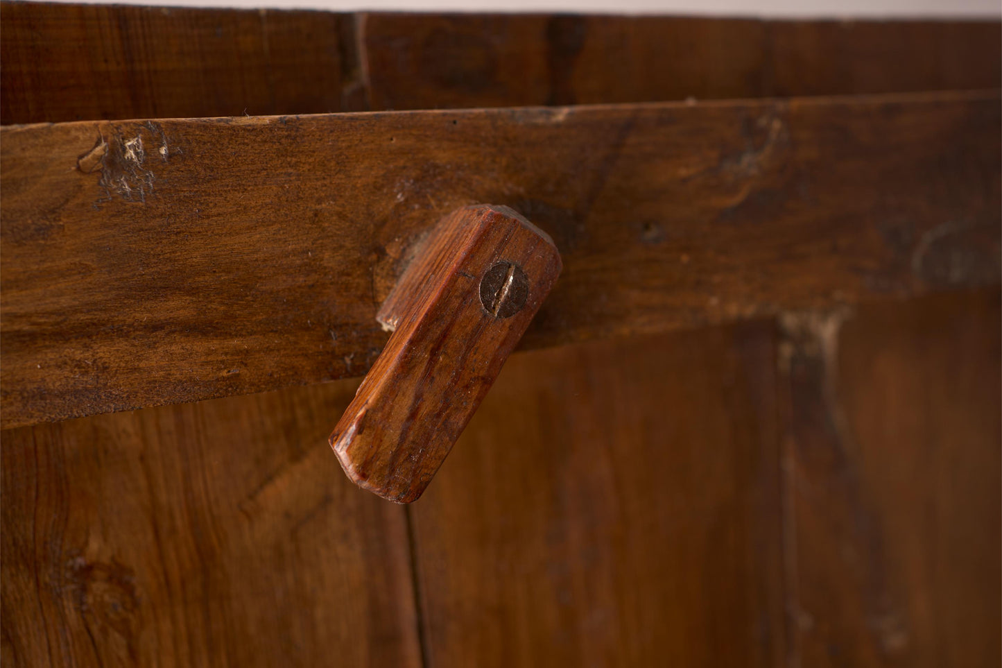 18th century country settle with fold down table