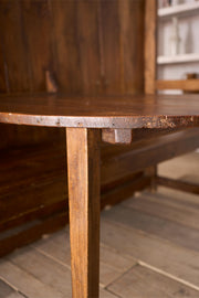 18th century country settle with fold down table - TallBoy Interiors