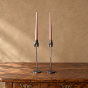 Yorkshire made Blacksmith forged steel candle sticks - TallBoy Interiors
