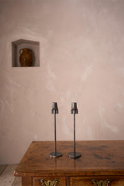 Yorkshire made Blacksmith forged steel candle sticks - TallBoy Interiors