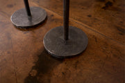Yorkshire made Blacksmith forged steel candle sticks - TallBoy Interiors