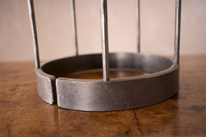 Blacksmith made forged steel candelabra
