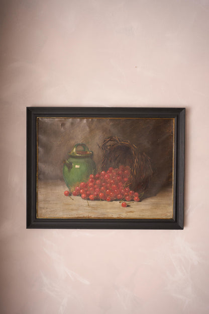 19th century Oil on cavas painting of a confit pot