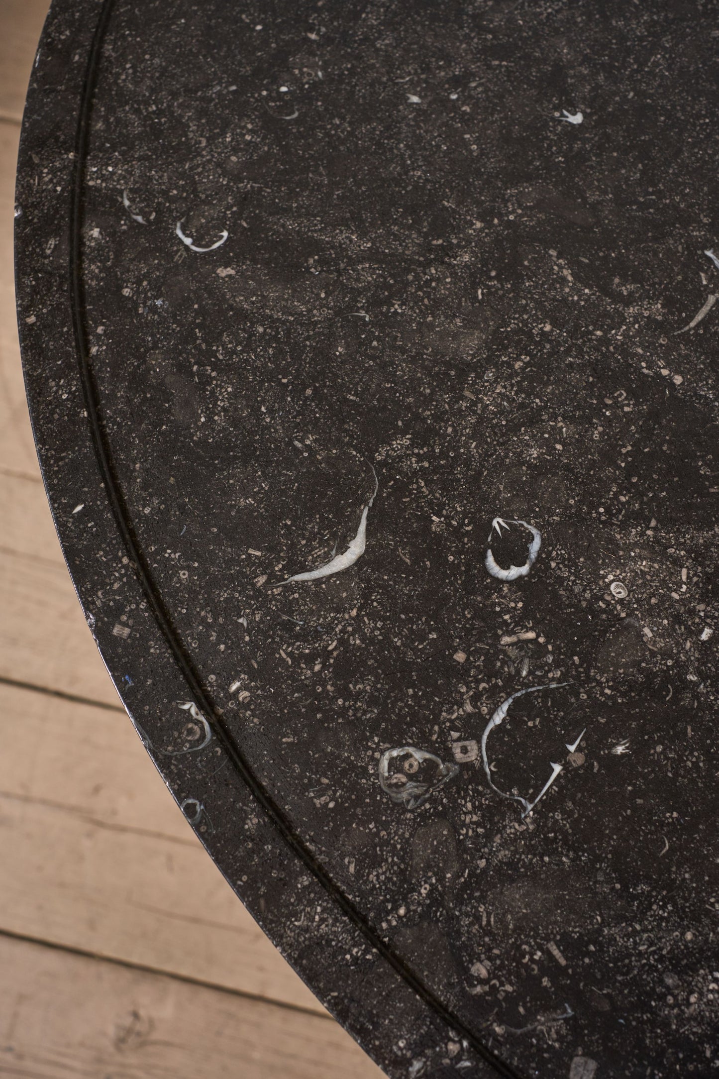 19th Century Fossil marble and mahogany Gueridon table - TallBoy Interiors