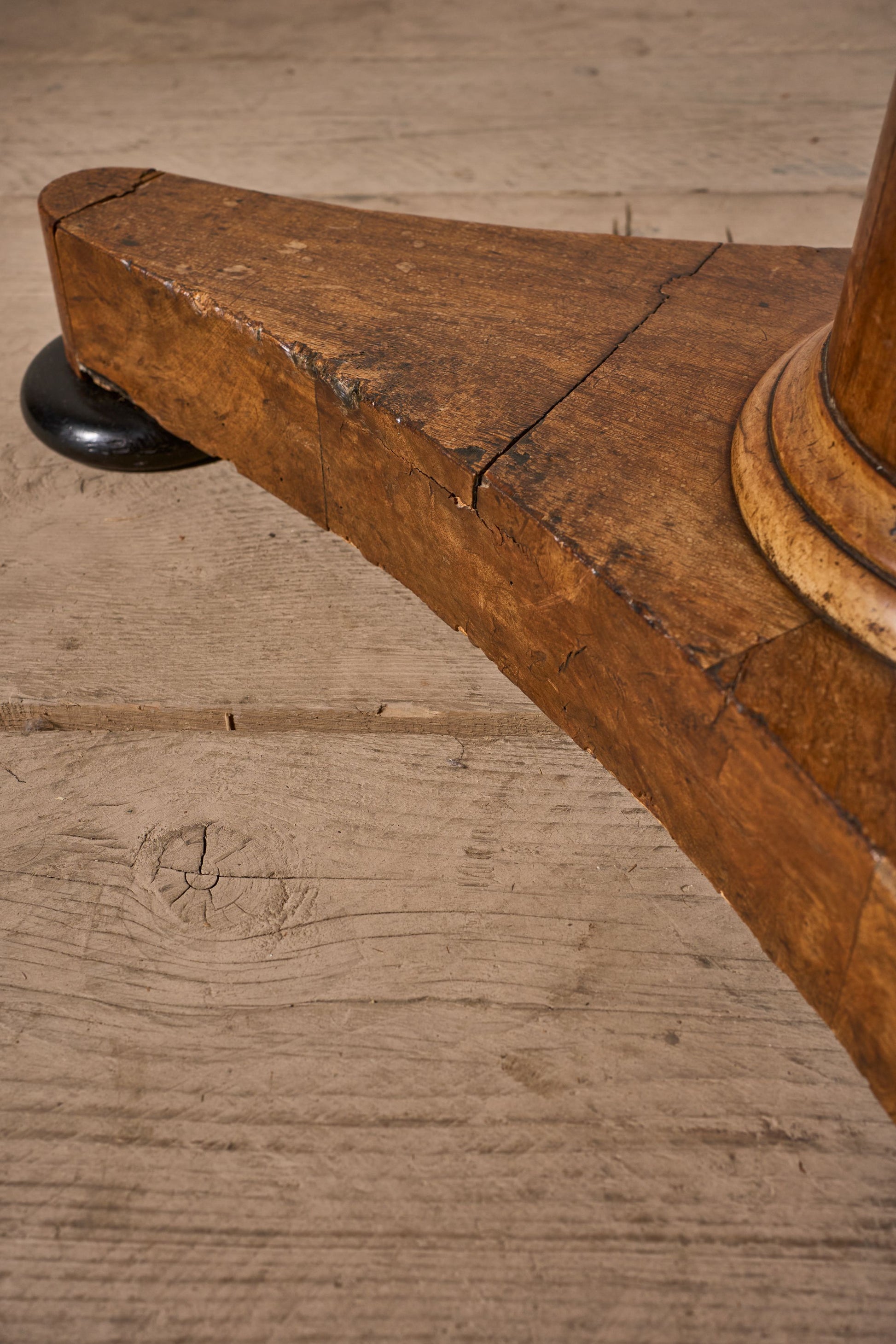 19th Century Fossil marble and mahogany Gueridon table - TallBoy Interiors