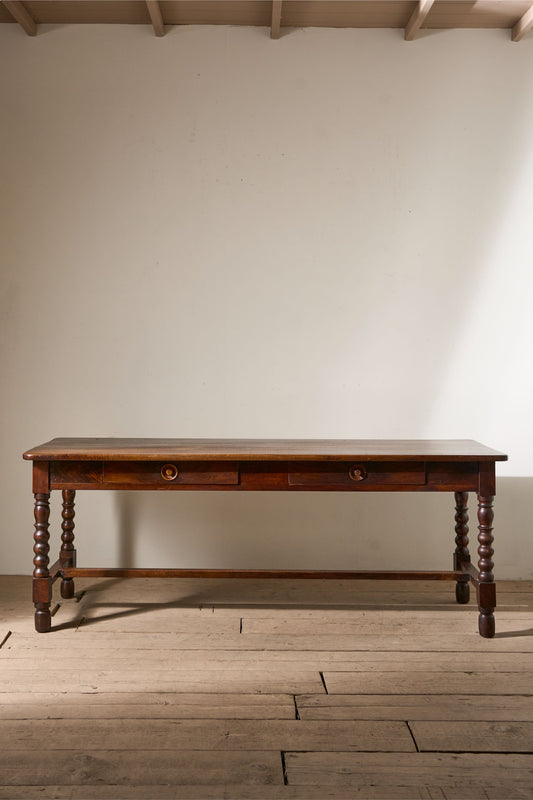 19th Century Italian walnut drapers table - TallBoy Interiors