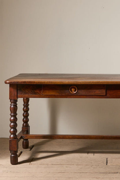 19th Century Italian walnut drapers table - TallBoy Interiors