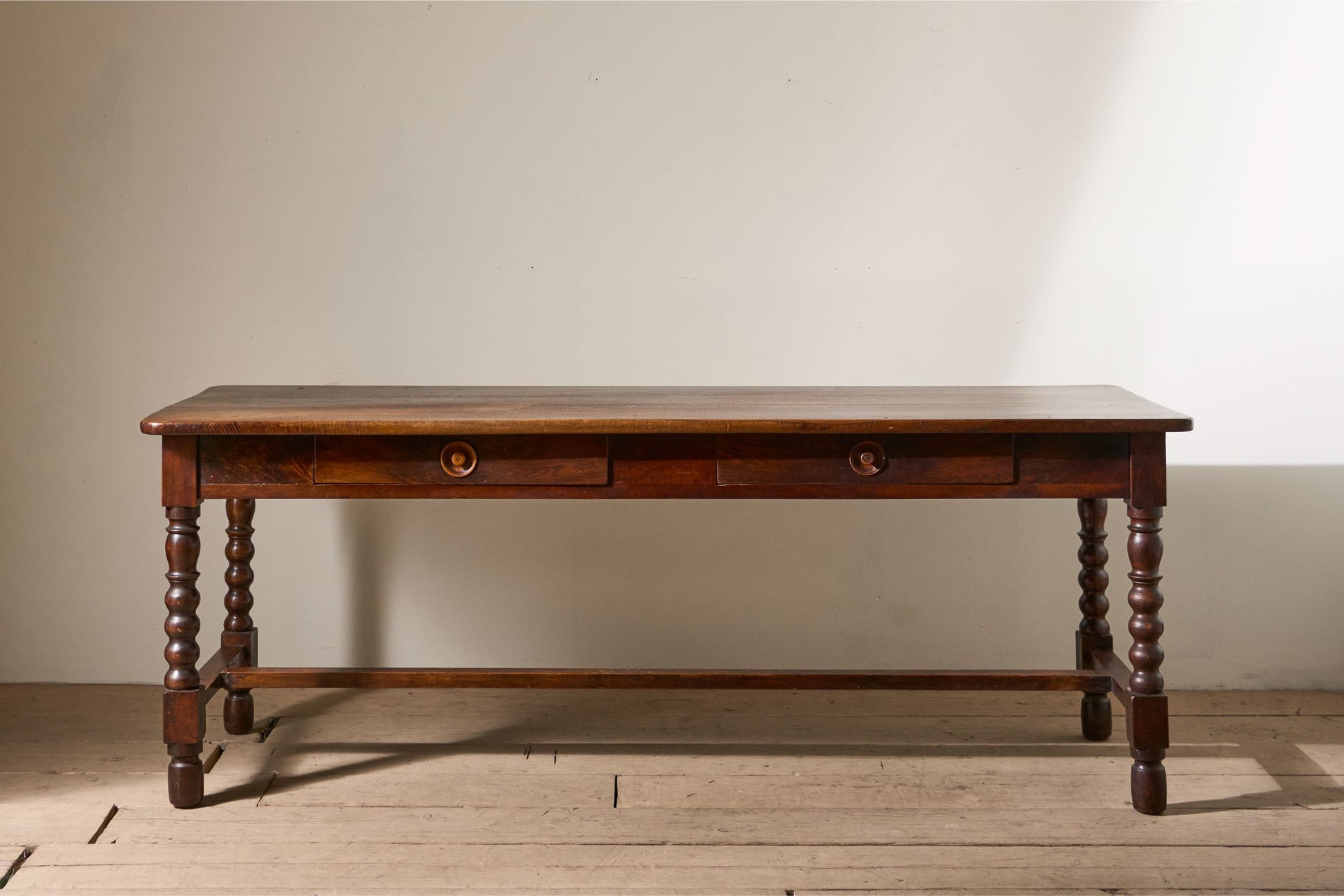 19th Century Italian walnut drapers table - TallBoy Interiors